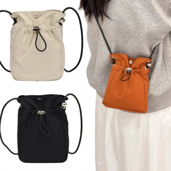 Nylon Crossbody Bag – Mini Soft Phone Wallet