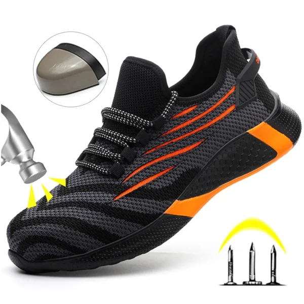 Men Anti-Puncture Work Safety Boots Lightweight Shoes