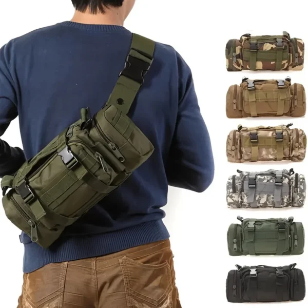 Outdoor Nylon Crossbody Shoulder Bag for Hiking