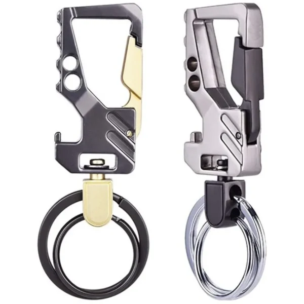 Heavy Duty Carabiner Keychain with Bottle Opener