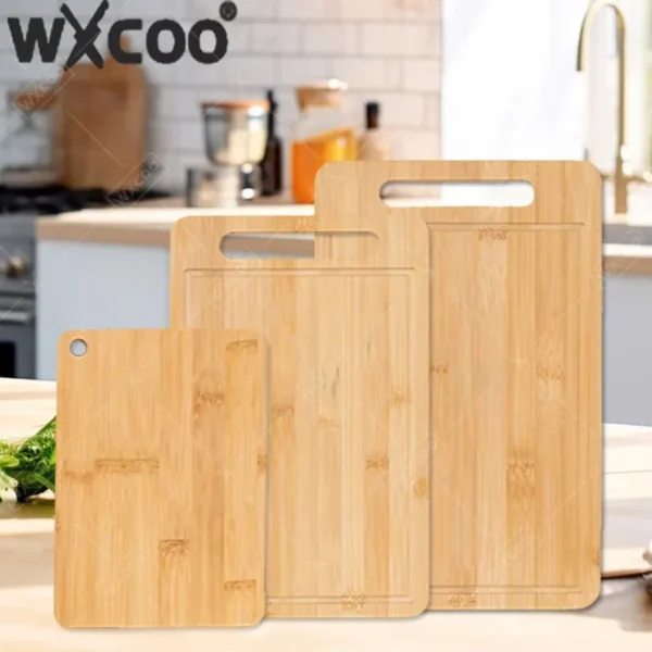 WXCOO Double-Sided Wooden Chopping & Serving Board