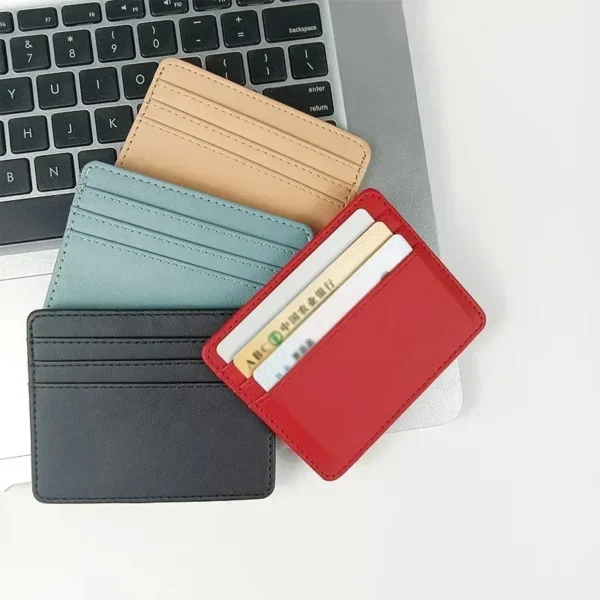 Ultra-thin PU ID & Credit Card Holder – Unisex