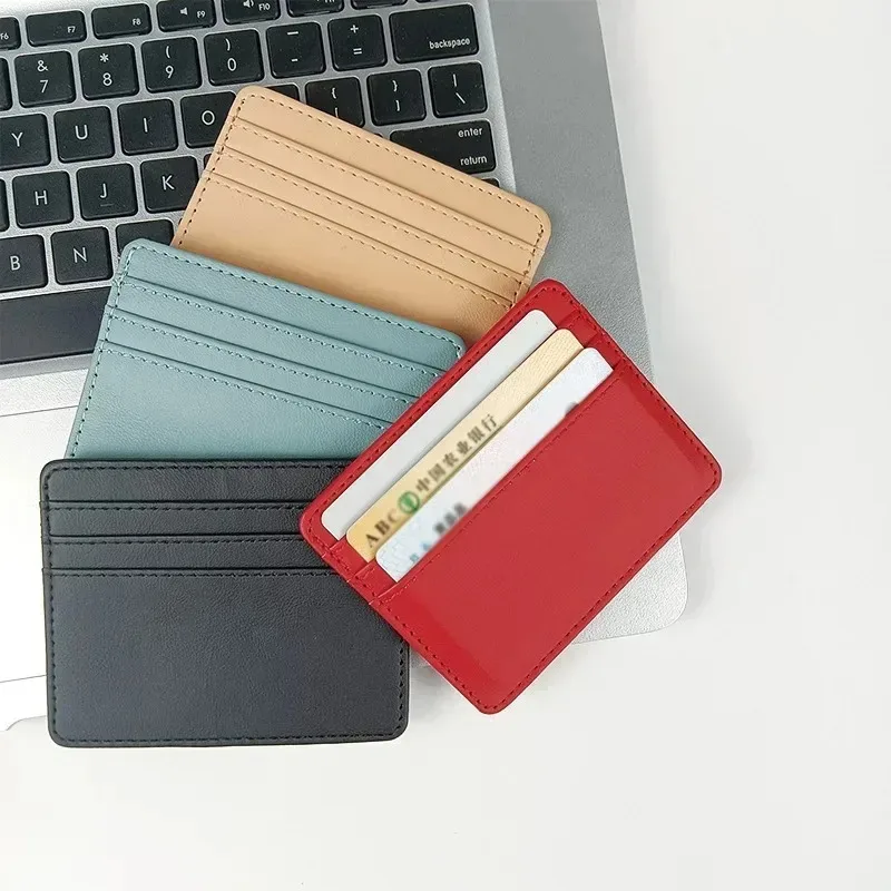 S963b8a2f45c642219a4e3a6cf934975f5.webp Ultra-thin PU ID & Credit Card Holder – Unisex - Image 1