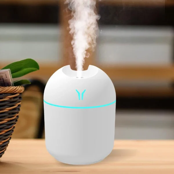 250ML USB Mini Air Humidifier – Aroma Diffuser with LED