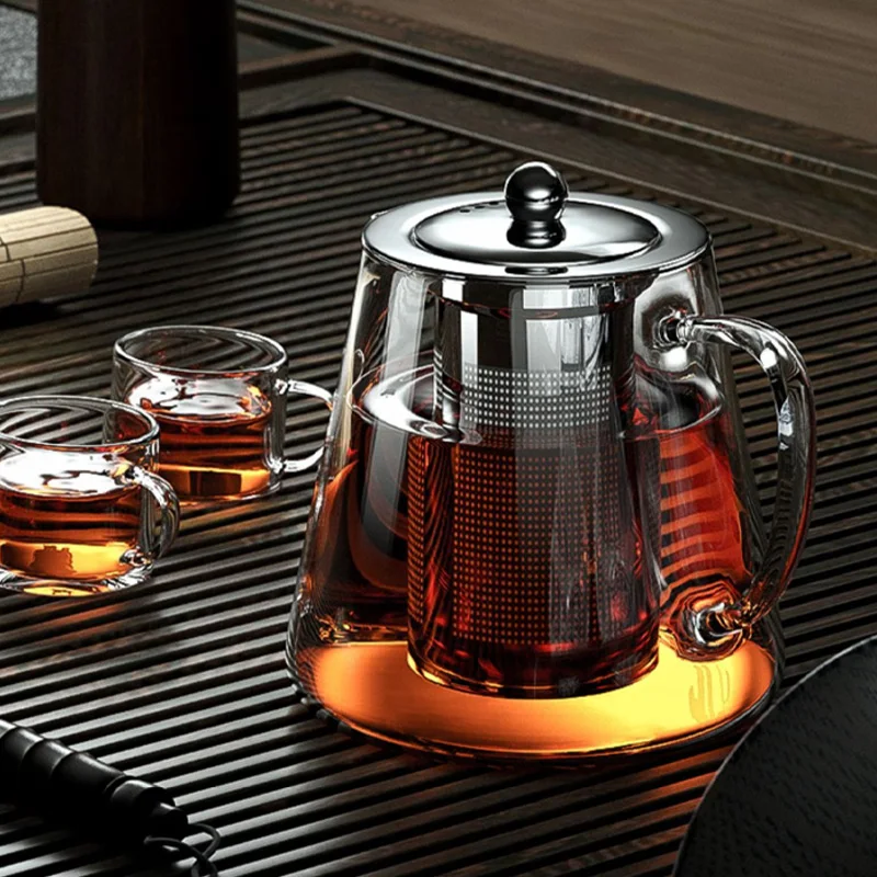 Sded5b1019c0f4155974bec8e58258c8cX.webp Heat Resistant Glass Teapot with Stainless Steel Infuser - Image 1