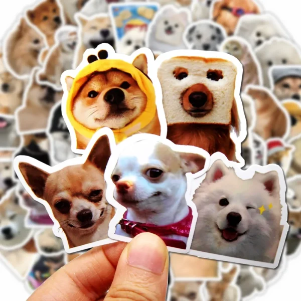 Cute Cartoon Dog Stickers for DIY & Decoration