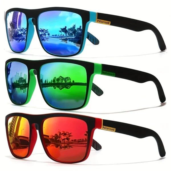 Vintage Polarized Square Sunglasses – UV400 Protection