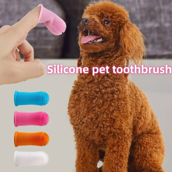 Super Soft Silicone Finger Toothbrush for Pets