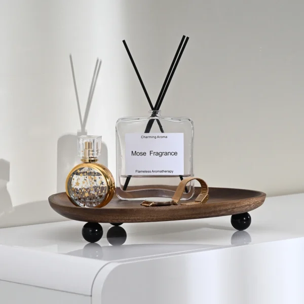 Irregular Wooden Tray – Jewelry & Desktop Organizer