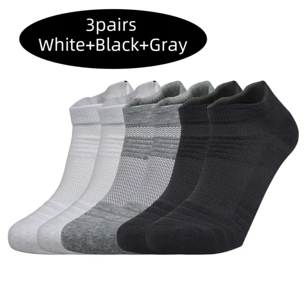Unisex Sports Socks 3 Pairs - Cushioned & Breathable