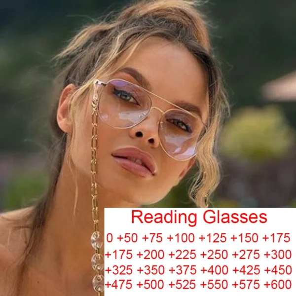 Ladies Pilot Blue Light Reading Glasses – Anti-Blue Light