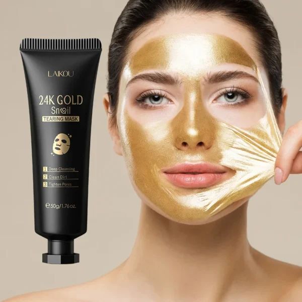 LAIKOU 24K Gold Sakura Peel-Off Mask – Anti-Wrinkle