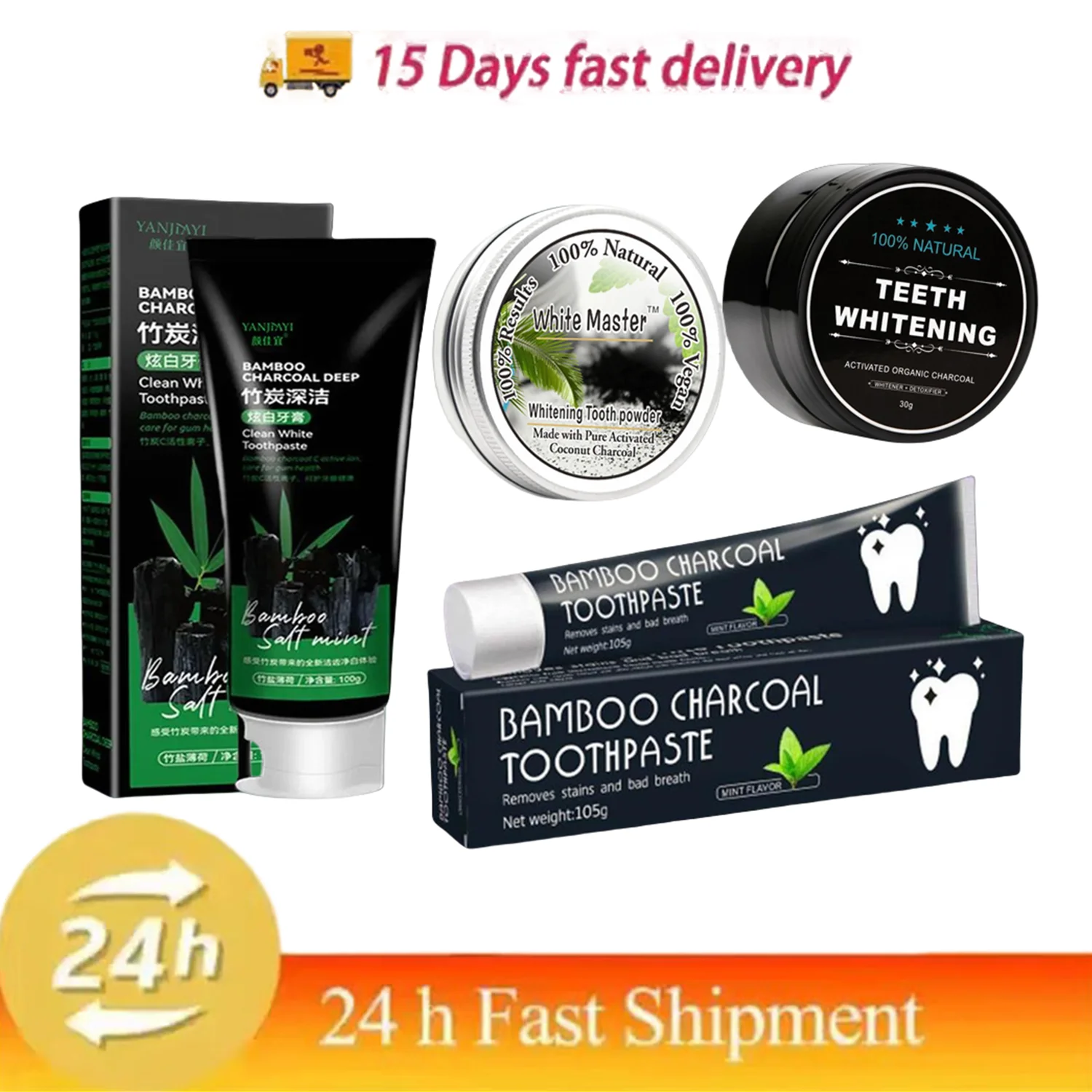 S92739827ba9742b4b9557416ffbb7a25d.webp Bamboo Charcoal Toothpaste Whitening 105g - Image 1