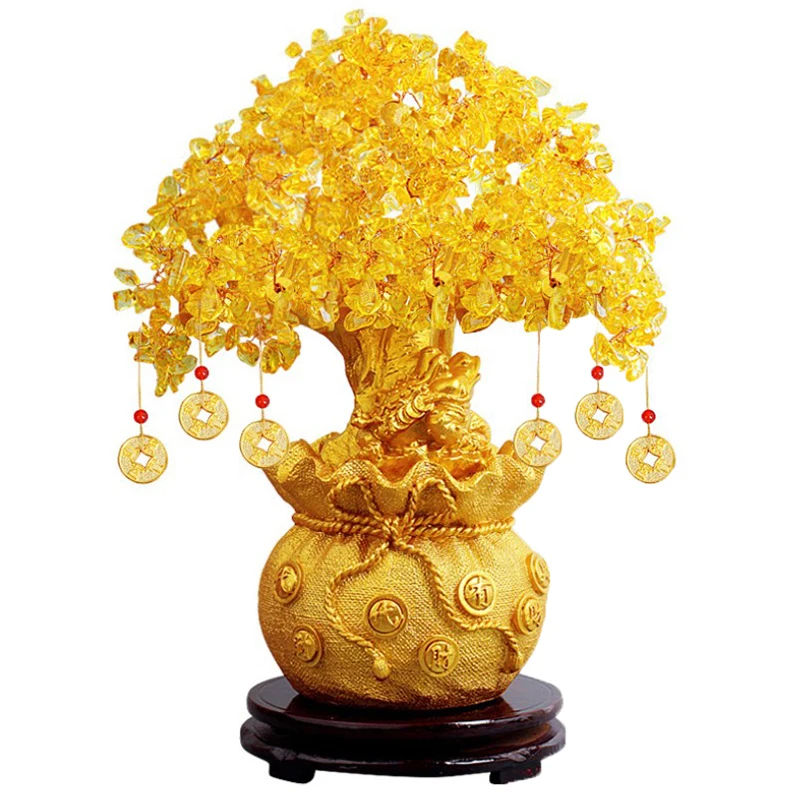 Sba67c51d29424c30a9468c168e8189c5j.webp Lucky Crystal Money Tree – Feng Shui Wealth Ornament - Image 1