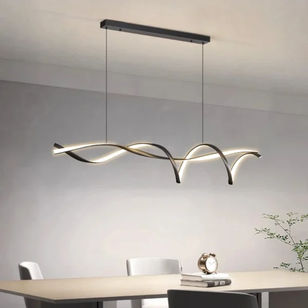 Modern Glass LED Pendant Chandelier – Living & Dining Room