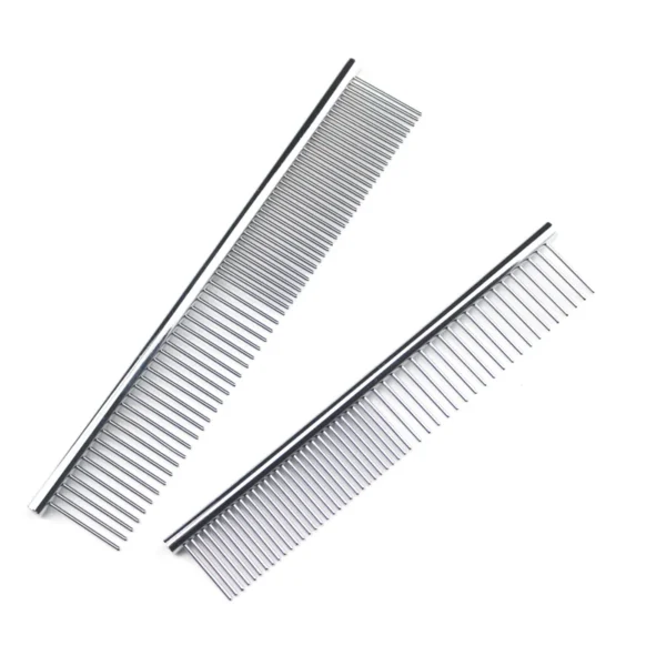 Stainless Steel Dog & Cat Grooming Comb – Long Hair