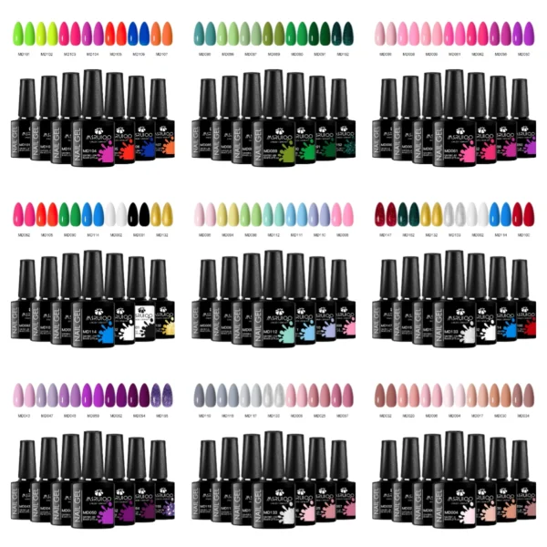 7pcs Gel Nail Polish Set – DIY Long-Lasting UV Gel