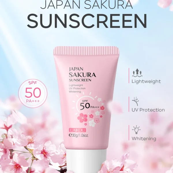 Sakura Facial Body Sunscreen SPF50+ Moisturizing 30g