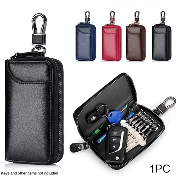 Genuine Leather Keychain & Multifunction Key Holder