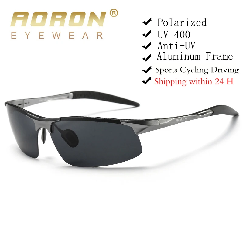 Sf169de27af254a8d954a57d8cb85b663C.webp Driving Polarized Sunglasses for Men – Aluminum Frame - Image 1