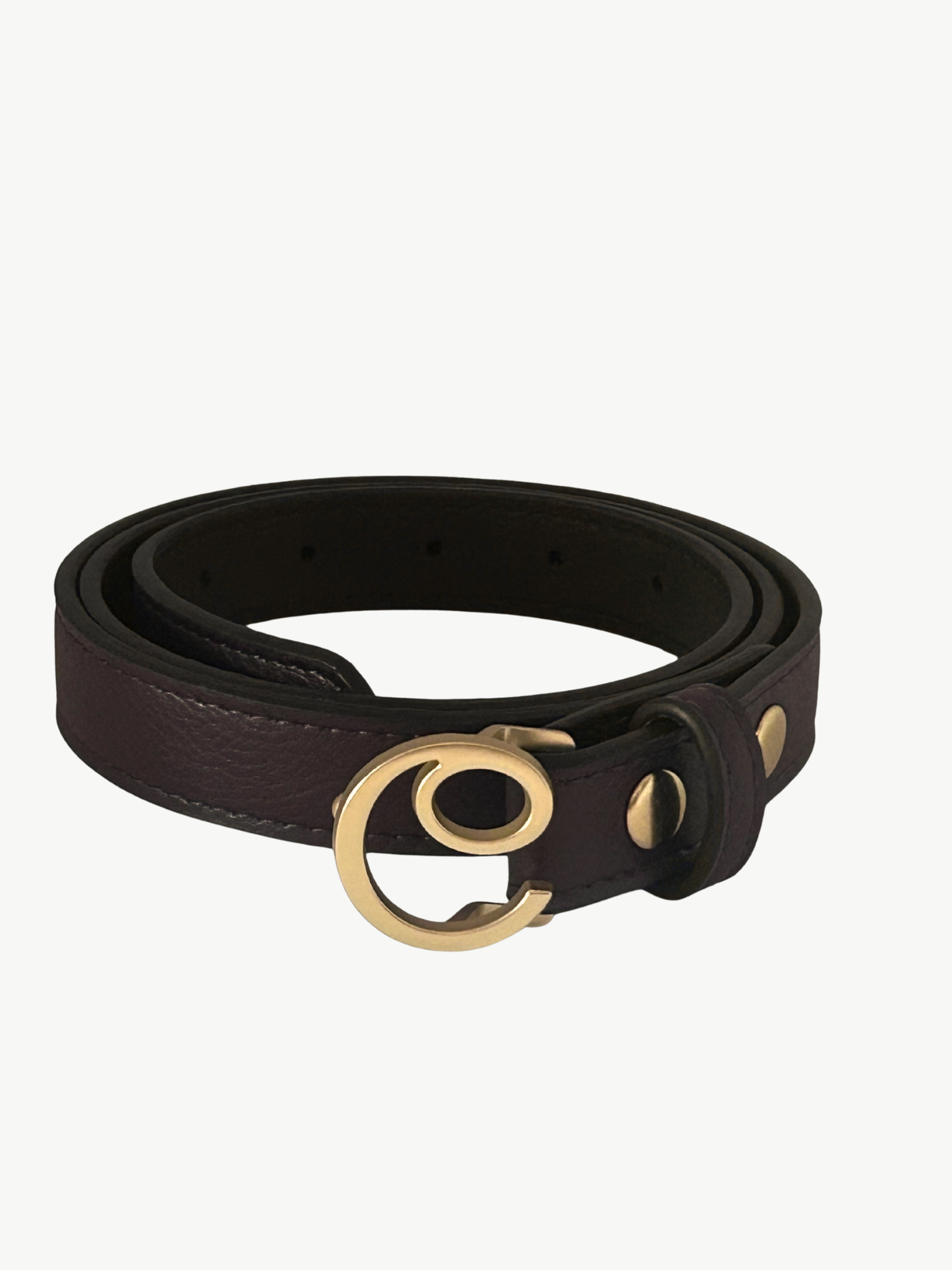 35_a82b888c-886c-4a89-8b9a-ec183adbce5a.png Vegan Leather brown belt - Diane | No More Nobody - Image 1