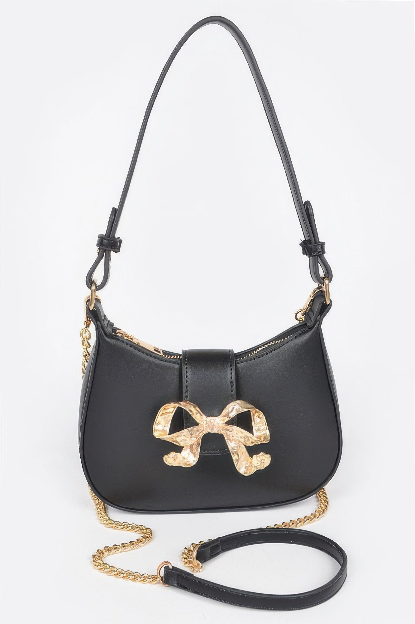 HANDBAG-NOLITA-Vegan-Leather-Small-Hobo-Metal-Ribbon-BYMANYC-New-York-Boutique-Inventory-Net-60-150-credit-on-Faire-58847560696075.jpg HANDBAG NOLITA Vegan Leather Small Hobo Metal Ribbon – BYMANYC ® New York - Image 1