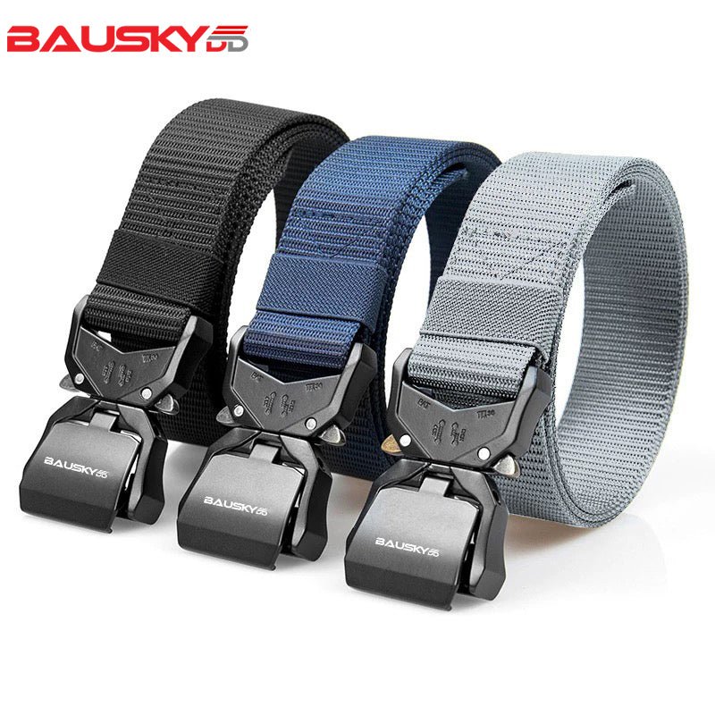 Image_20250901003421_561_134_0d925f4c-d15f-41f3-aaed-57820678f42d.jpg Quick-Release Tactical Belt - Casual, Youthful, Outdoor Sports Belt with Woven Nylon and a Buckle Closure - Image 1
